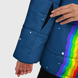 Куртка зимняя женская AMONG US - NYAN CREWMATE, цвет: 3D-черный — фото 2