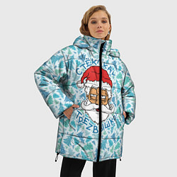Куртка зимняя женская СтЁкЛ кАк ТрЕзВыШкО, цвет: 3D-черный — фото 2
