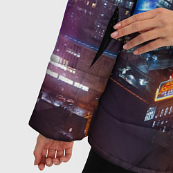 Куртка зимняя женская Найт сити, цвет: 3D-черный — фото 2