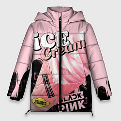 Куртка зимняя женская BLACKPINK ICE CREAM, цвет: 3D-красный