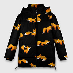 Куртка зимняя женская Лисы, цвет: 3D-светло-серый