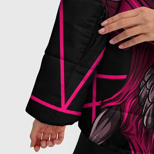 Женская зимняя куртка Дьявол / 3D-Черный – фото 5