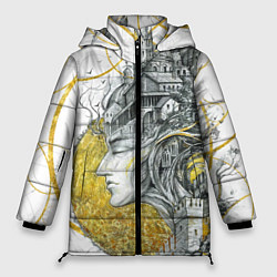 Куртка зимняя женская Мечты города, цвет: 3D-черный