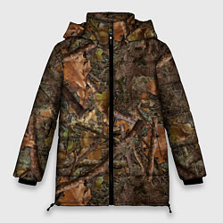 Куртка зимняя женская Охотничий камуфляж, цвет: 3D-светло-серый