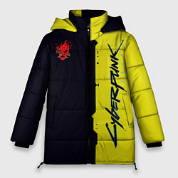 Куртка зимняя женская Cyberpunk 2077 samurai, цвет: 3D-черный