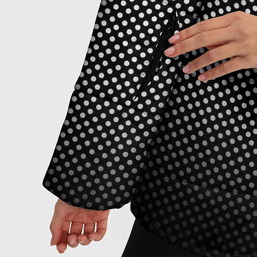 Женская зимняя куртка Абстракция точки / 3D-Черный – фото 5