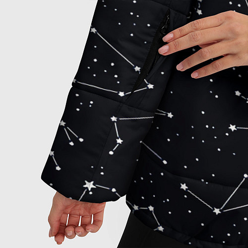 Женская зимняя куртка Созвездие / 3D-Черный – фото 5
