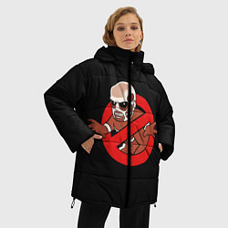 Куртка зимняя женская Охотники На Титанов, цвет: 3D-черный — фото 2