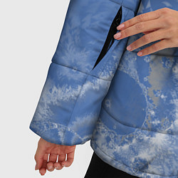 Куртка зимняя женская Летающие треугольники, цвет: 3D-светло-серый — фото 2