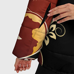 Куртка зимняя женская Узор - Хохлома, цвет: 3D-светло-серый — фото 2