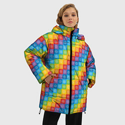 Куртка зимняя женская Чакры, цвет: 3D-светло-серый — фото 2