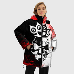 Куртка зимняя женская Five Finger Death Punch 5, цвет: 3D-черный — фото 2