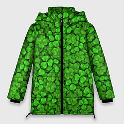 Женская зимняя куртка Зелёный клевер
