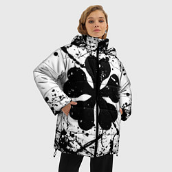 Куртка зимняя женская Черный клевер,, цвет: 3D-черный — фото 2