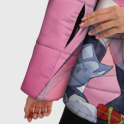 Куртка зимняя женская GENSHIN IMPACT, РОЗАРИЯ, цвет: 3D-светло-серый — фото 2