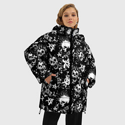 Куртка зимняя женская Панк, цвет: 3D-черный — фото 2
