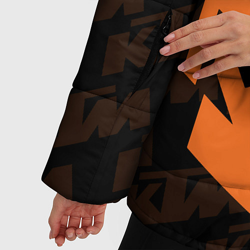 Женская зимняя куртка KTM КТМ Z / 3D-Черный – фото 5