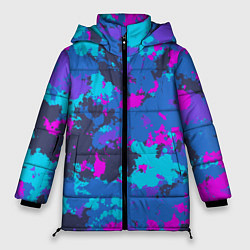 Куртка зимняя женская Неоновые краски, цвет: 3D-красный
