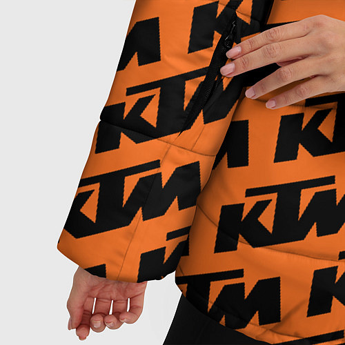 Женская зимняя куртка KTM КТМ / 3D-Черный – фото 5