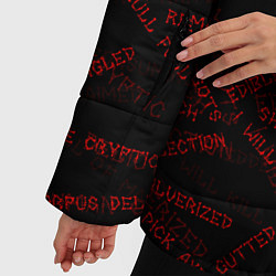 Куртка зимняя женская Cannibal Corpse Songs Труп Каннибала Песни Z, цвет: 3D-черный — фото 2