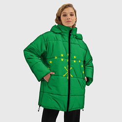 Куртка зимняя женская Адыгея, цвет: 3D-черный — фото 2
