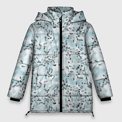 Куртка зимняя женская Следы, цвет: 3D-светло-серый