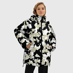 Куртка зимняя женская Холодный камуфляж, цвет: 3D-черный — фото 2