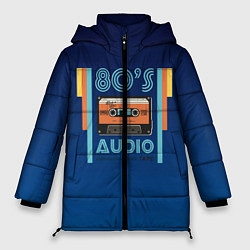 Женская зимняя куртка 80s audio tape
