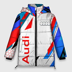 Куртка зимняя женская AUDI АУДИ SPORT, цвет: 3D-черный