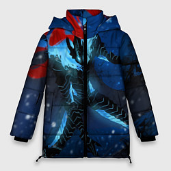 Куртка зимняя женская Поднятие уровня Аниме, цвет: 3D-светло-серый