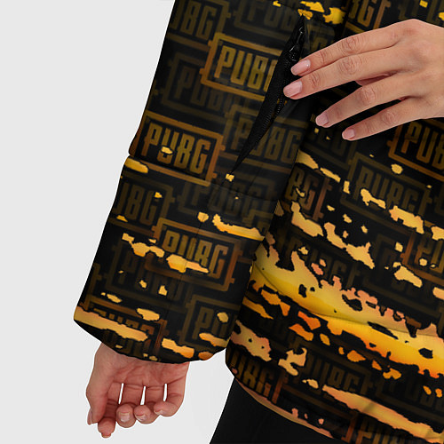 Женская зимняя куртка PUBG ПАБГ / 3D-Черный – фото 5