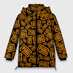 Куртка зимняя женская PUBG ПАБГ УЗОР, цвет: 3D-черный