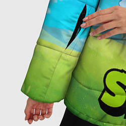 Куртка зимняя женская Сквик Squeak Brawl Stars, цвет: 3D-светло-серый — фото 2