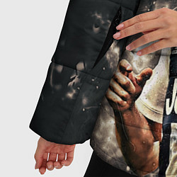 Куртка зимняя женская Криштиану Роналду Ювентус, цвет: 3D-светло-серый — фото 2