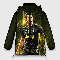 Куртка зимняя женская Cristiano Ronaldo Juventus, цвет: 3D-черный