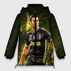 Куртка зимняя женская Cristiano Ronaldo Juventus, цвет: 3D-красный