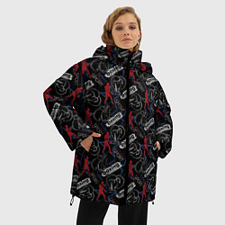 Куртка зимняя женская Бокс, цвет: 3D-черный — фото 2