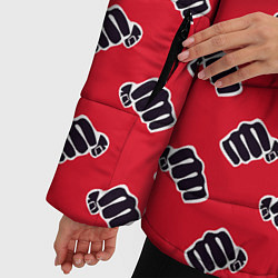 Куртка зимняя женская Fight Club, цвет: 3D-красный — фото 2