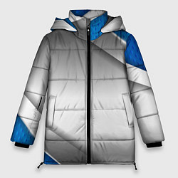 Женская зимняя куртка 3D СЕРЕБРО BLUE LINES
