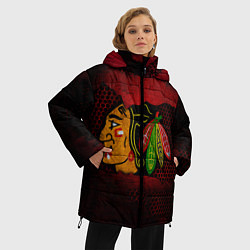 Куртка зимняя женская CHICAGO NHL, цвет: 3D-черный — фото 2