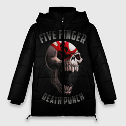 Куртка зимняя женская Five Finger Death Punch 5FDP, цвет: 3D-черный