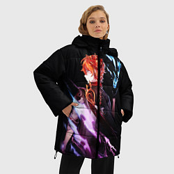 Куртка зимняя женская ТАРТАЛЬЯ - GENSHIN IMPACT NEON, цвет: 3D-красный — фото 2