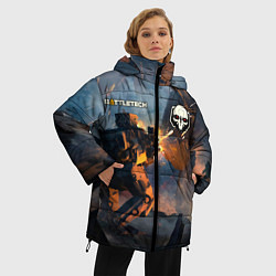 Куртка зимняя женская Battletech warrior, цвет: 3D-черный — фото 2