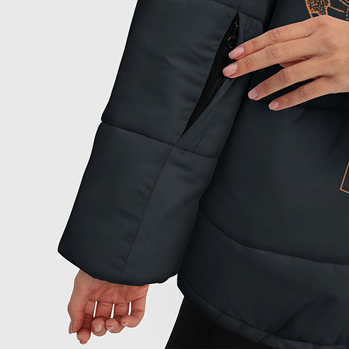 Женская зимняя куртка MOONLIGHT СВЕТИ КАК ЛУНА / 3D-Черный – фото 5