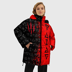 Куртка зимняя женская THE WITCHER 9, цвет: 3D-красный — фото 2