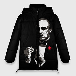 Куртка зимняя женская Крёстный Отец The Godfather, цвет: 3D-черный