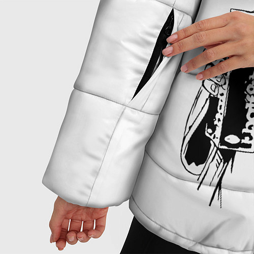 Женская зимняя куртка Большой Лебовски Big Lebowski / 3D-Черный – фото 5