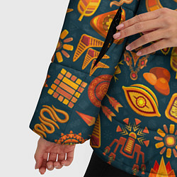 Куртка зимняя женская Узор из бактерий и не только, цвет: 3D-светло-серый — фото 2