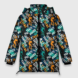 Куртка зимняя женская SKATEBOARD, цвет: 3D-черный
