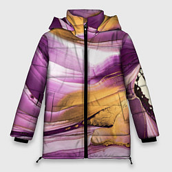 Куртка зимняя женская Наслоение красок, цвет: 3D-черный